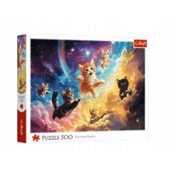 TREFL 37557 Puzzle 500 Kosmiczne kotki