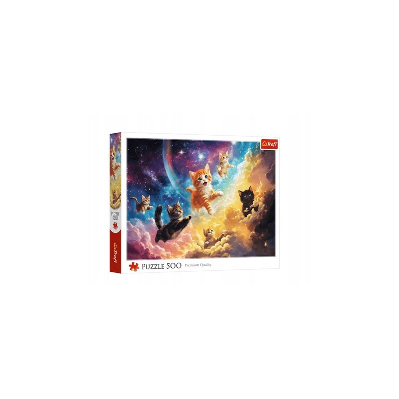 TREFL 37557 Puzzle 500 Kosmiczne kotki