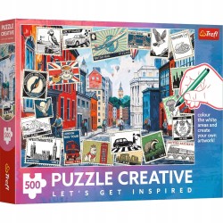 TREFL 37563 Puzzle 500 Pozdrowienia z Londynu