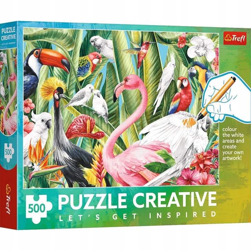 TREFL 37564 Puzzle 500 Rajskie Ptaki