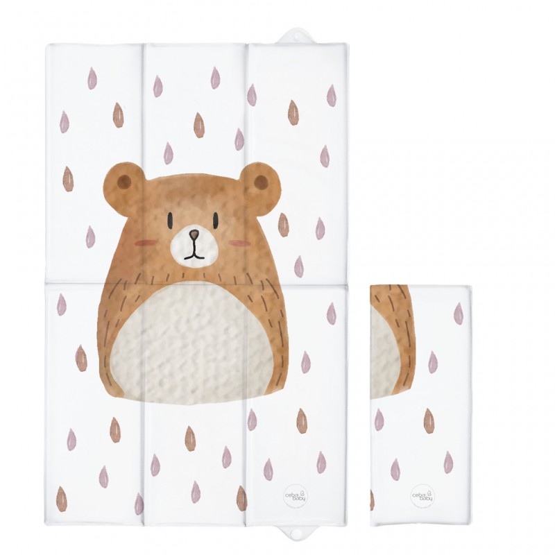 CEBA 307-000-830 Składana mata do przewijania duża 50x80 Basic Bear Buddy
