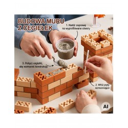 WOOPIE 100116 Zestaw do budowania cegły Zamek 273 el.
