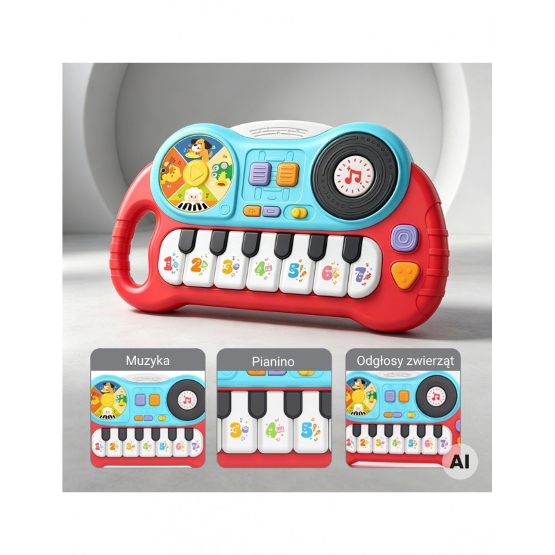 WOOPIE BABY 100239 Interaktywne pianinko edukacyjne