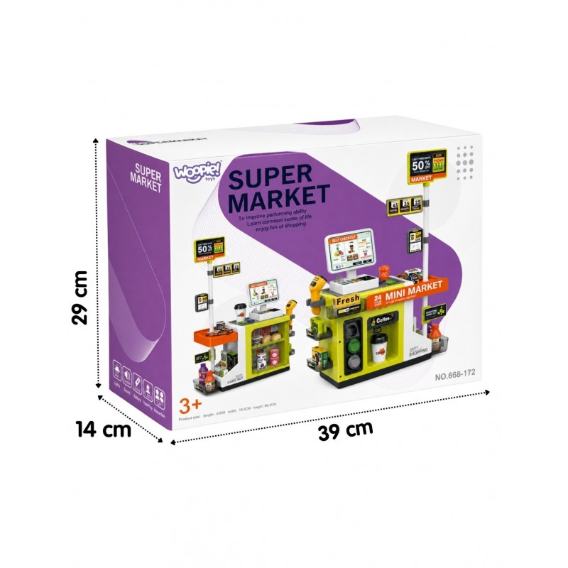 WOOPIE 100321 Kasa sklepowa Mini Market