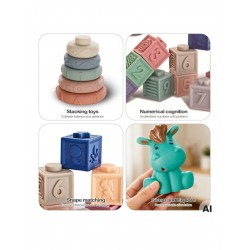 WOOPIE BABY 100383 Miękkie klocki sensoryczne zestaw 27