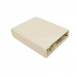 KIECZMERSKI Prześcieradło muślin do wózka / gondolki 80x35 ciepły beż