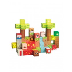 WOOPIE 58922 Magnetyczne Pixele Konstrukcyjne Las 75 el.