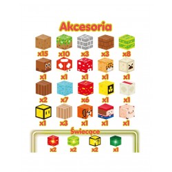 WOOPIE 58922 Magnetyczne Pixele Konstrukcyjne Las 75 el.