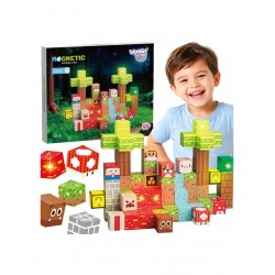 WOOPIE 58922 Magnetyczne Pixele Konstrukcyjne Las 75 el.