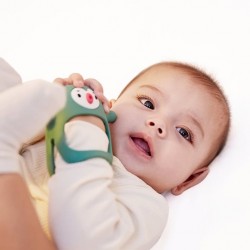 SMILY MIA M12030-12 Gryzak silikonowy Pingwin Pine Green