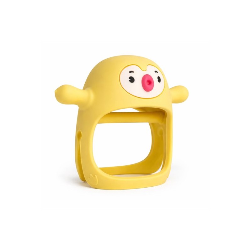 SMILY MIA M12030-15 Gryzak silikonowy Pingwin Buddy Yellow