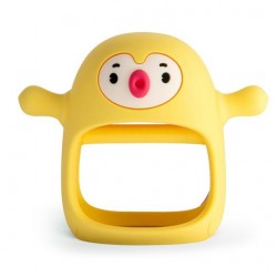 SMILY MIA M12030-15 Gryzak silikonowy Pingwin Buddy Yellow