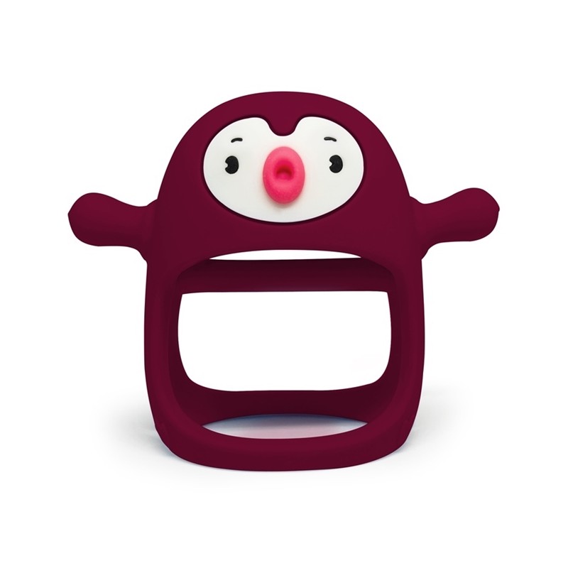 SMILY MIA M12030-4 Gryzak silikonowy Pingwin Buddy Red