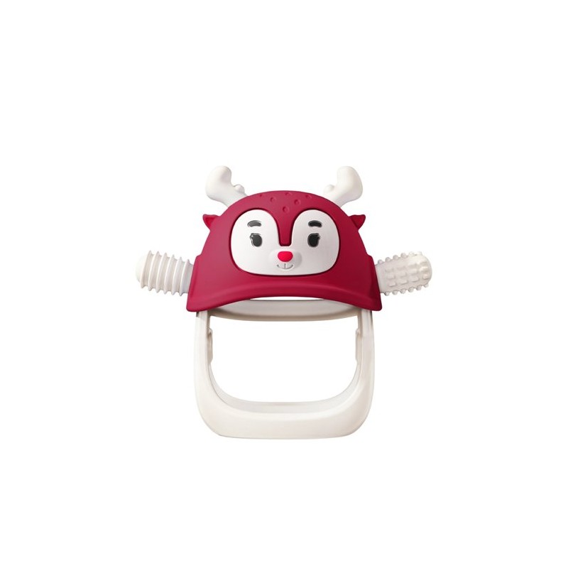 Smily Mia M12032-7 Gryzak dla Niemowlaka Renifer Chimney Red