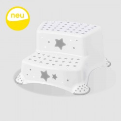 KEEEPER 10031 IGOR STARS Podest dwustopniowy antypoślizgowy kosmiczny szary