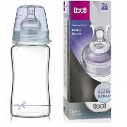 LOVI 74/204 Butelka szklana Diamond Glass 250 ml Baby Shower boy PROMOCJA 5+1 gratis!