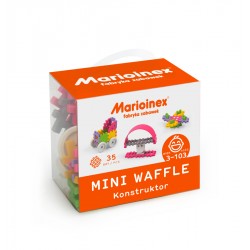 MARIOINEX 902790 Klocki waffle mini 35 szt. Konstruktor (dziewczynka)