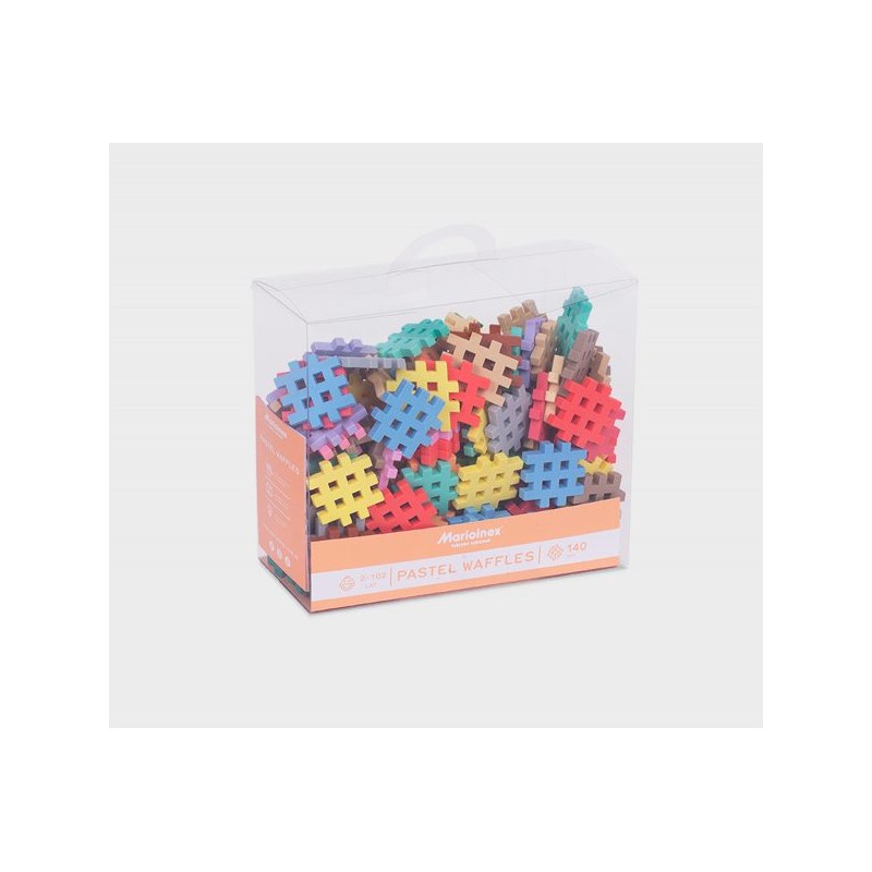 MARIOINEX 903650 Klocki waffle mini pastel 140 szt.