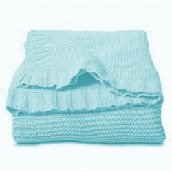 MATEX Pled dziecięcy z bawełny TULLY 75x100 TB0329_33 turkus