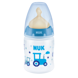 NUK 743876 Butelka FC+ PP 150 ml z wskaźnikiem temperatury smoczek lateksowy 0-6 m-cy M +smoczek boy 6-18 gratis