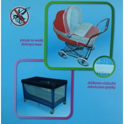 TOPGAL 210767 Moskitiera do łóżeczka turystycznego biała