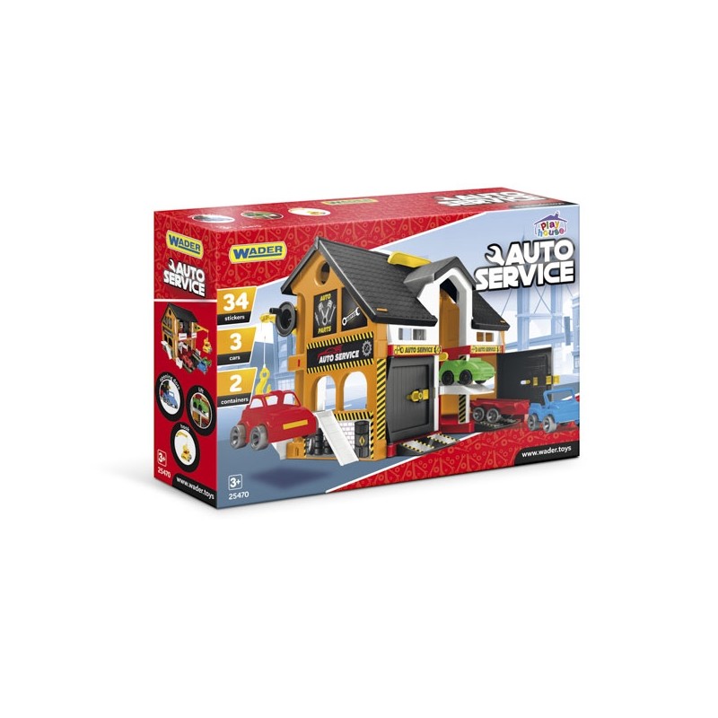 WADER 25470 Play House - Auto serwis