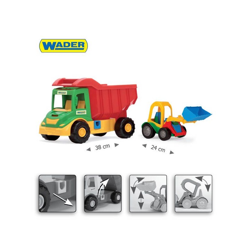 WADER 32210 Multi Truck ze Spychaczem Buggy