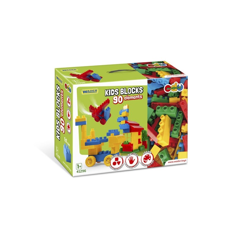 WADER 41296 Kids Blocks klocki 90 el.