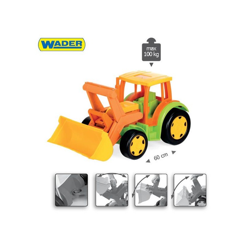 WADER 66005 Happy Summer - Gigant Traktor Spychacz bez kartonu