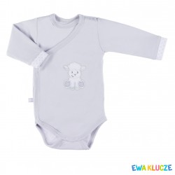 EWA 852762 NEWBORN Body REGL DŁ szary 50