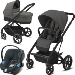 Cybex Balios S Lux - wózek wielofunkcyjny, zestaw 2w1 z opcją 3w1  BLK Soho Grey