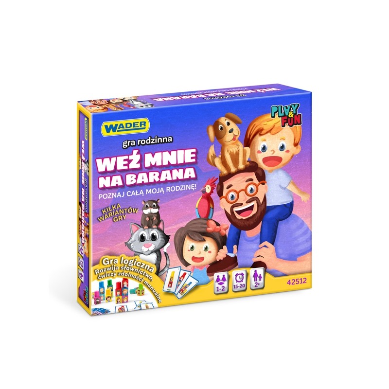 WADER 42512 Play & fun Weź mnie na barana! gra rodzinna