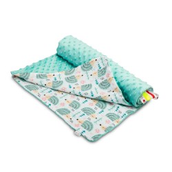 LEKKI KOCYK MINKY 75 x 100 JEŻYKI MIĘTA