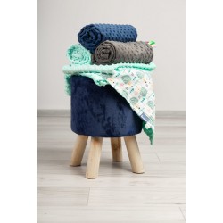 LEKKI KOCYK MINKY 75 x 100 JEŻYKI MIĘTA