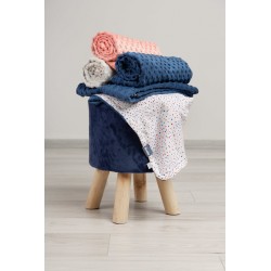 LEKKI KOCYK MINKY 75 x 100 JEŻYKI SZARY