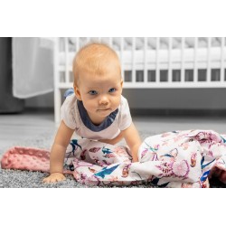 LEKKI KOCYK MINKY 75 x 100 JEŻYKI SZARY