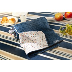 LEKKI KOCYK MINKY 75 x 100 SZARY KWIATY