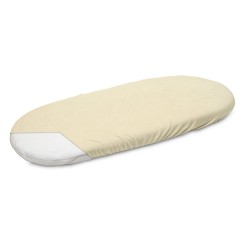 PRZEŚCIERADŁO FROTTE DO WÓZKA KREMOWY 35X75