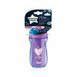 470249 BIDON SŁOMKA GIRL 260 ML. 12 + Tommee Tippee