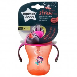 470140 KUBEK NIEK.SŁOMKA GIRL 230 ML. 6 + Tommee Tippee