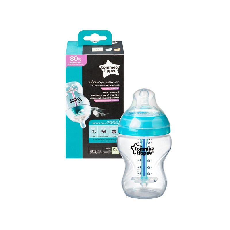 225696 BUTELKA 260 ML. A/KOL  ADVANCED Tommee Tippee