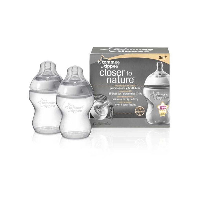 225207 BUTELKA.2 X 260 ML.  BISF.FREE Tommee Tippee