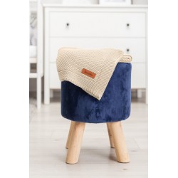 KOC DZIERGANY BAWEŁNA BEŻ 100 X 80