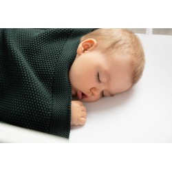 KOC DZIERGANY BAWEŁNA GRANATOWY 100 X 80