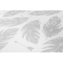 WKŁAD DO ŁÓŻECZKA SZARE PIÓRKA 120 X 60