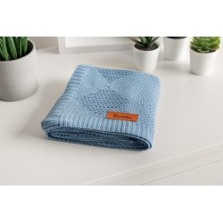 KOC BAMBUS 100% 100X80CM NIEBIESKI