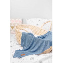 KOC BAMBUS 100% 100X80CM NIEBIESKI