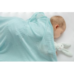 KOC BAMBUS 100% 100X80CM NIEBIESKI