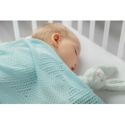 KOC BAMBUS 100% 100X80CM NIEBIESKI