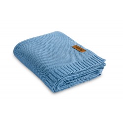 KOCYK BAMBUSOWO-BAWEŁNIANY 80X100 CM NIEBIESKI